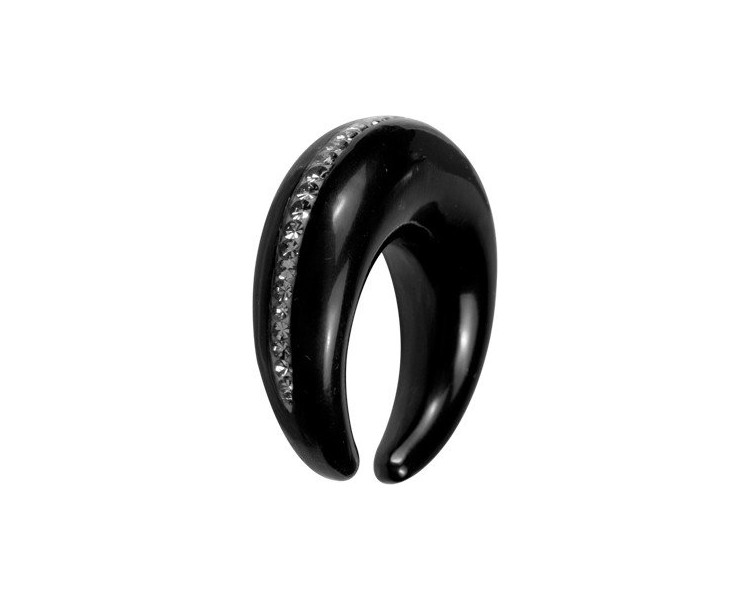 CRYSTAL HORN CIRCULAR CLAW TUSK FRONT CRYSTAL HORN CIRCULAR CLAW TUSK FRONT