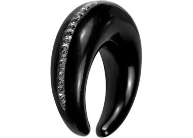 CRYSTAL HORN CIRCULAR CLAW TUSK FRONT