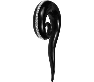 CRYSTAL HORN SPIRAL FISH HOOK FRONT