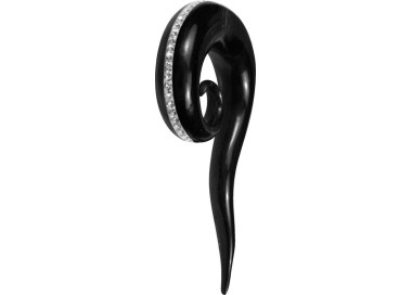 CRYSTAL HORN SPIRAL FISH HOOK FRONT
