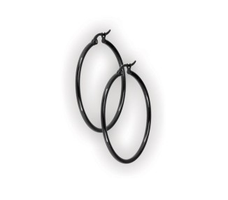BK 316 ROUND HOOP EARRINGS (PAIR)