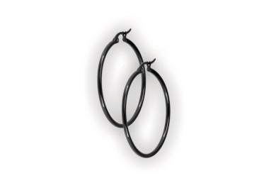 BK 316 ROUND HOOP EARRINGS (PAIR)