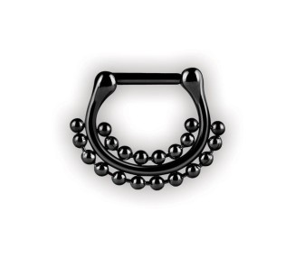 Bk 316 Septum Clickers Double Side Ball Chain