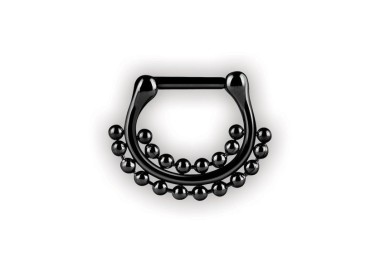 Bk 316 Septum Clickers Double Side Ball Chain