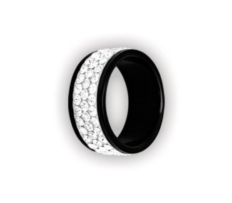 Bk 316 Triple Jewelled Crystal Ring