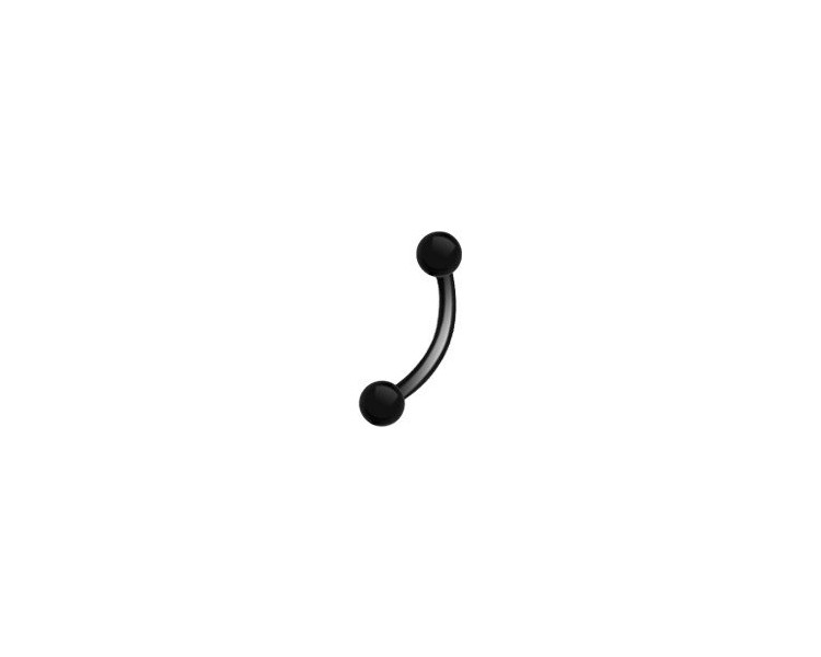 BK 316 CURVED EYEBROW BARBELLS BK 316 CURVED EYEBROW BARBELLS