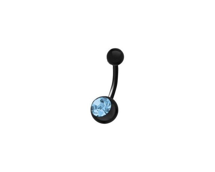 BK 316 8mm JEWEL NAVEL BARBELLS BK 316 8mm JEWEL NAVEL BARBELLS