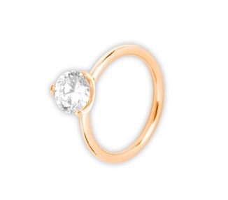 GD 316 RING W/ROUND CRYSTAL STONE