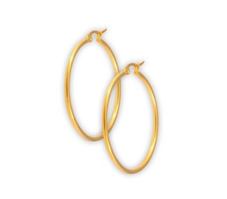 GD 316 ROUND HOOP EARRINGS (PAIR)