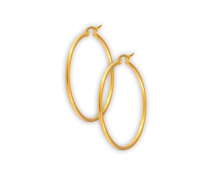 GD 316 ROUND HOOP EARRINGS (PAIR) GD 316 ROUND HOOP EARRINGS (PAIR)