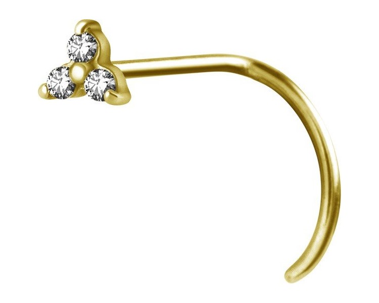 GD 316 TRINITY NOSE STUD 0,8mm sfera 2,0mm CR GD 316 TRINITY NOSE STUD 0,8mm sfera 2,0mm CR
