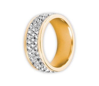 GD 316 TRIPLE JEWELLED CRYSTAL RING