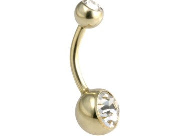 GD TT DOUBLE JEWEL NAVEL BANANABELL