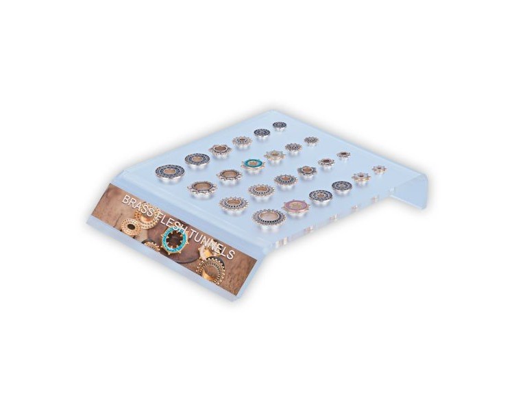 Acrylic Stand For 24pcs Flesh Tunnels Acrylic Stand For 24pcs Flesh Tunnels