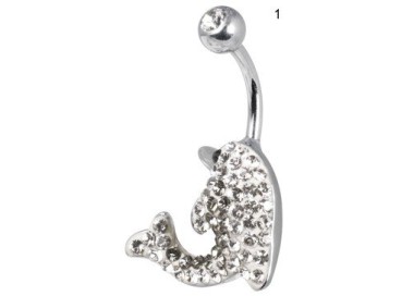 CE TITANIUM CRYSTAL DOLPHIN BANANA