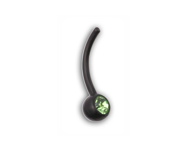 BIOFLEX BLACK JEWELLED NAVEL BARBELLS BIOFLEX BLACK JEWELLED NAVEL BARBELLS