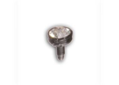 BIOFLEX BLACK PUSH FIT JEWEL LABRET HEADS