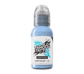 LIGHT BLUE 1 V2 - World Famous Limitless - 30ml - Colore Tattoo REACH world famous