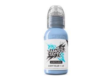 LIGHT BLUE 1 V2 - World Famous Limitless - 30ml - Colore Tattoo REACH world famous