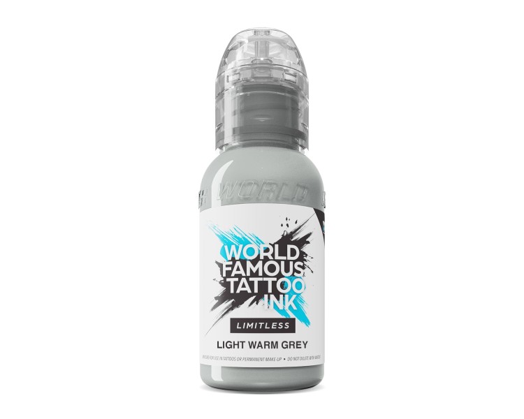 LIGHT WARM GREY - World Famous Limitless - 30ml - Colore Tattoo REACH world famous LIGHT WARM GREY - World Famous Limitless - 30ml - Colore Tattoo REACH world famous