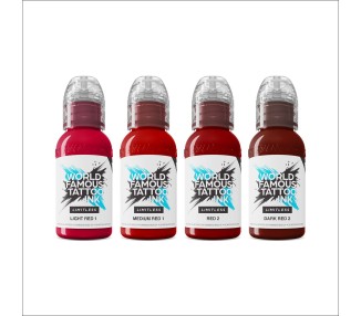 SHADES OF RED Collection - World Famous Limitless - 4x30ml - Conforme REACH world famous