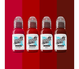 SHADES OF RED Collection - World Famous Limitless - 4x30ml - Conforme REACH world famous