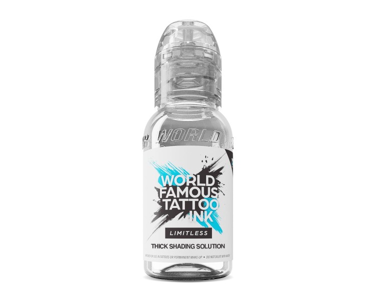 THICK SHADING SOLUTION - World Famous Limitless - 30ml - Soluzione Tattoo REACH world famous THICK SHADING SOLUTION - World Famous Limitless - 30ml - Soluzione Tattoo REACH world famous