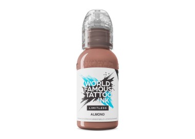 ALMOND - PINK RIBBON World Famous Limitless - 30ml - Colore Tattoo REACH world famous