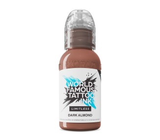 DARK ALMOND - PINK RIBBON World Famous Limitless - 30ml - Colore Tattoo REACH world famous