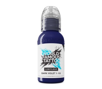 DARK VIOLET 1 V2 - World Famous Limitless - 30ml - Colore Tattoo REACH world famous