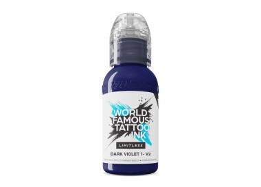 DARK VIOLET 1 V2 - World Famous Limitless - 30ml - Colore Tattoo REACH world famous
