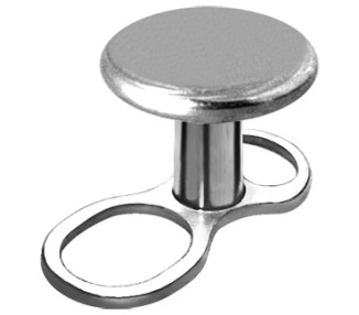 TT int 1,2mm MINI DERMAL ANCHOR W/DISC 3mm h. 1,5mm