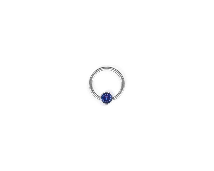 SS 316 JEWELLED FLAT BCR 1,2x8mm SS 316 JEWELLED FLAT BCR 1,2x8mm