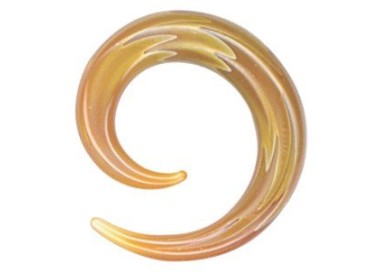 Pirex Spiral Amber