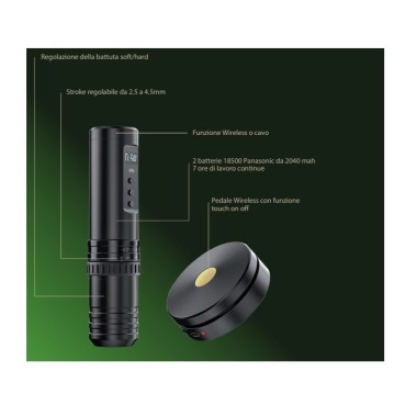 +WATTS Macchinetta Wireless Tattoo Pen - Nera 2