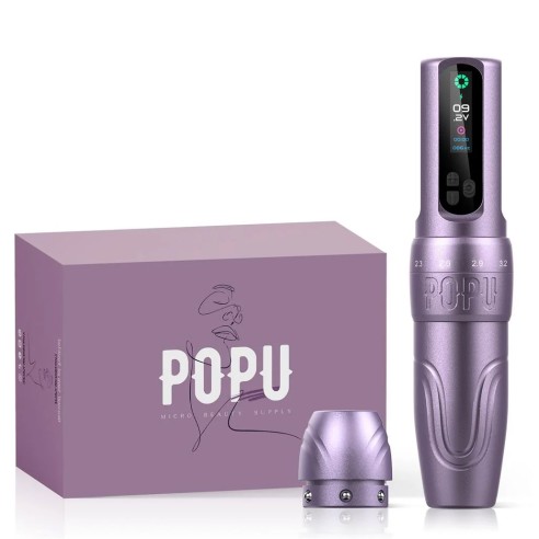 Popu Diva Shadow - Corsa Regolabile (2.0 - 3.5 mm) - Dermografo Wireless PMU Pen
