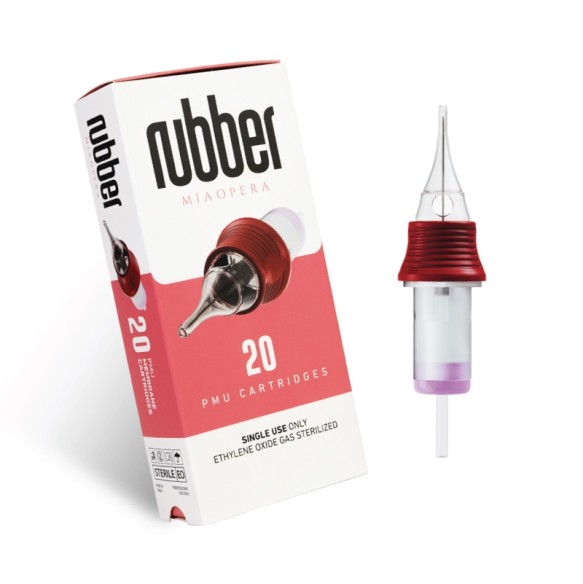 01 RL (Round Liner) - Long Taper - Cartucce MiaOpera Rubber - Aghi PMU - 20pz