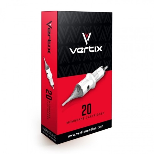 01 RL (Round Liner) 0,30 mm Long Taper - Cartucce Aghi Tattoo Vertix - 20 pz