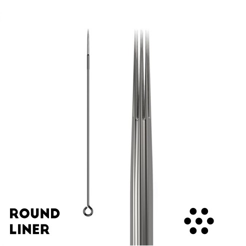 01 RL Aghi Tradizionali Dormouse - 0,35mm - Long Taper - 50pz.