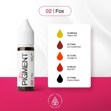 02 FOX - The Pigment - 15ml - Pigmento PMU REACH 2