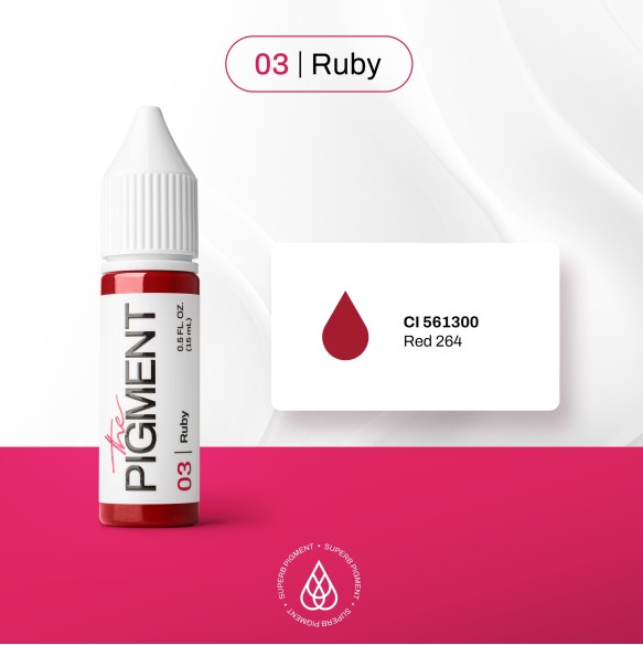 03 RUBY - The Pigment - 15ml - Pigmento PMU REACH