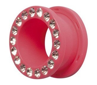 UV JEWELLED FLESH TUNNELS