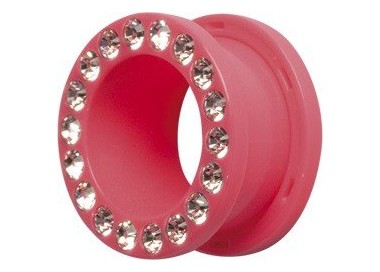 UV JEWELLED FLESH TUNNELS