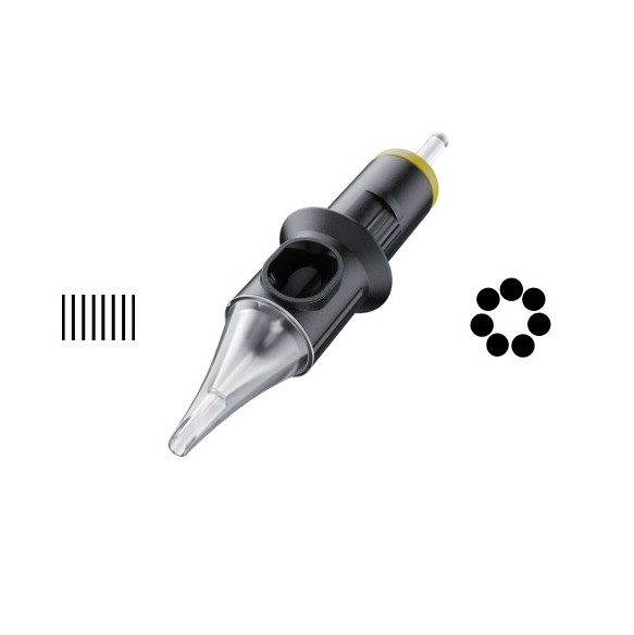 07 Shader 0,35 mm - Cartucce Aghi Tattoo Cheyenne Safety - 20 pz