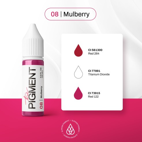08 MULBERRY - The Pigment - 15ml - Pigmento PMU REACH