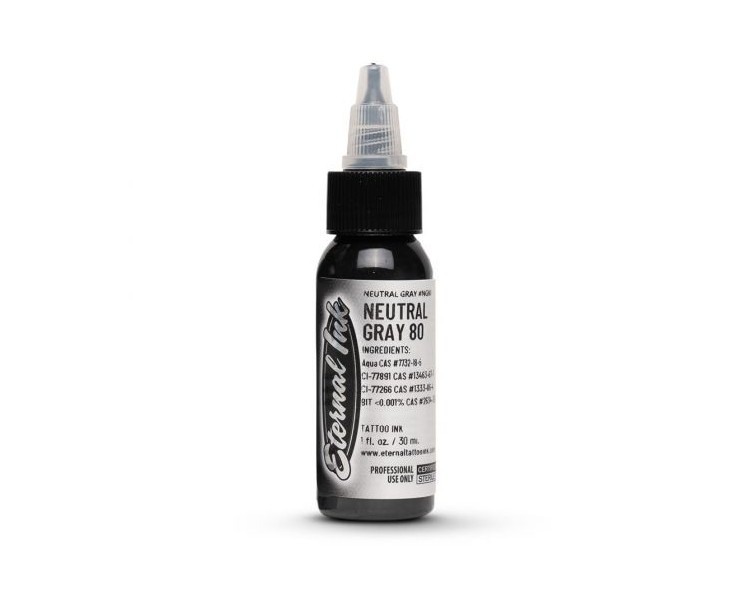 NEUTRAL GRAY 80 - Eternal Ink - 30ml - Conforme REACH eternal NEUTRAL GRAY 80 - Eternal Ink - 30ml - Conforme REACH eternal