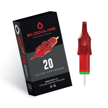 13 MG (Magnum) Long Taper - Cartucce Aghi Tattoo BodySupply Bloodline - 20 pz