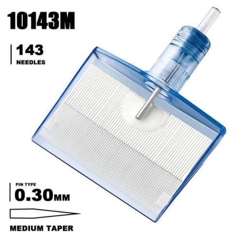143 MG (Magnum) 0,30 mm Medium Taper - Cartucce Aghi Tattoo Emalla Eliot Super Magnum - 5 pz