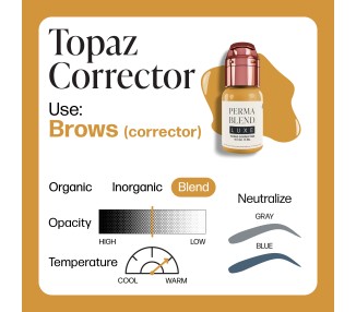 TOPAZ CORRECTOR - Perma Blend Luxe - 15ml - Correttore PMU REACH perma blend