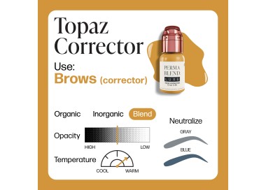 TOPAZ CORRECTOR - Perma Blend Luxe - 15ml - Correttore PMU REACH perma blend